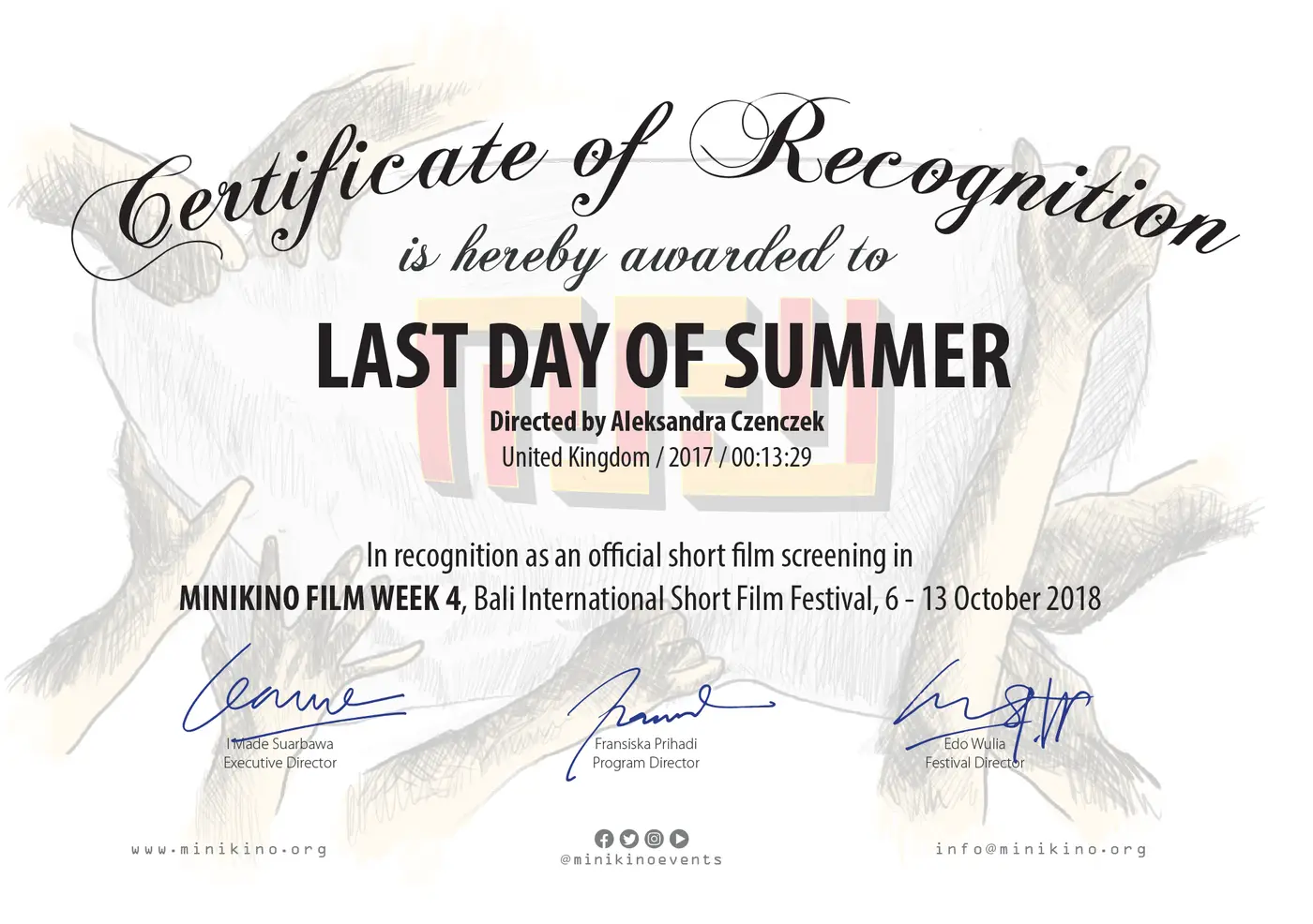 Recognition
